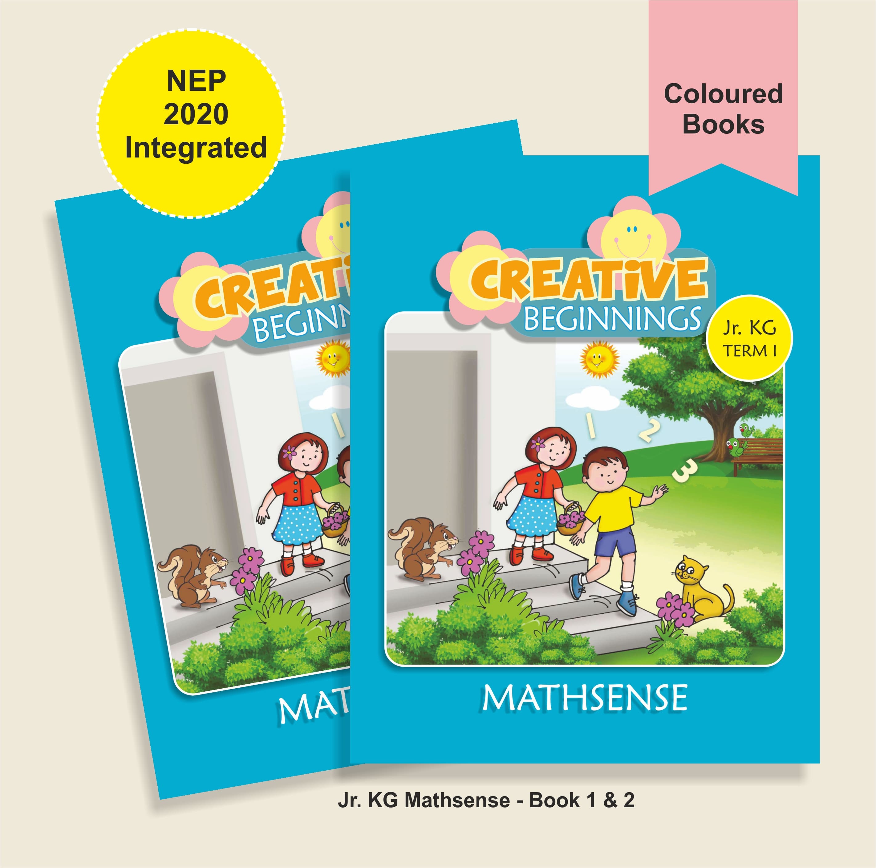 Jr. KG Maths Book 1 + Book 2-Creative Beginnings
